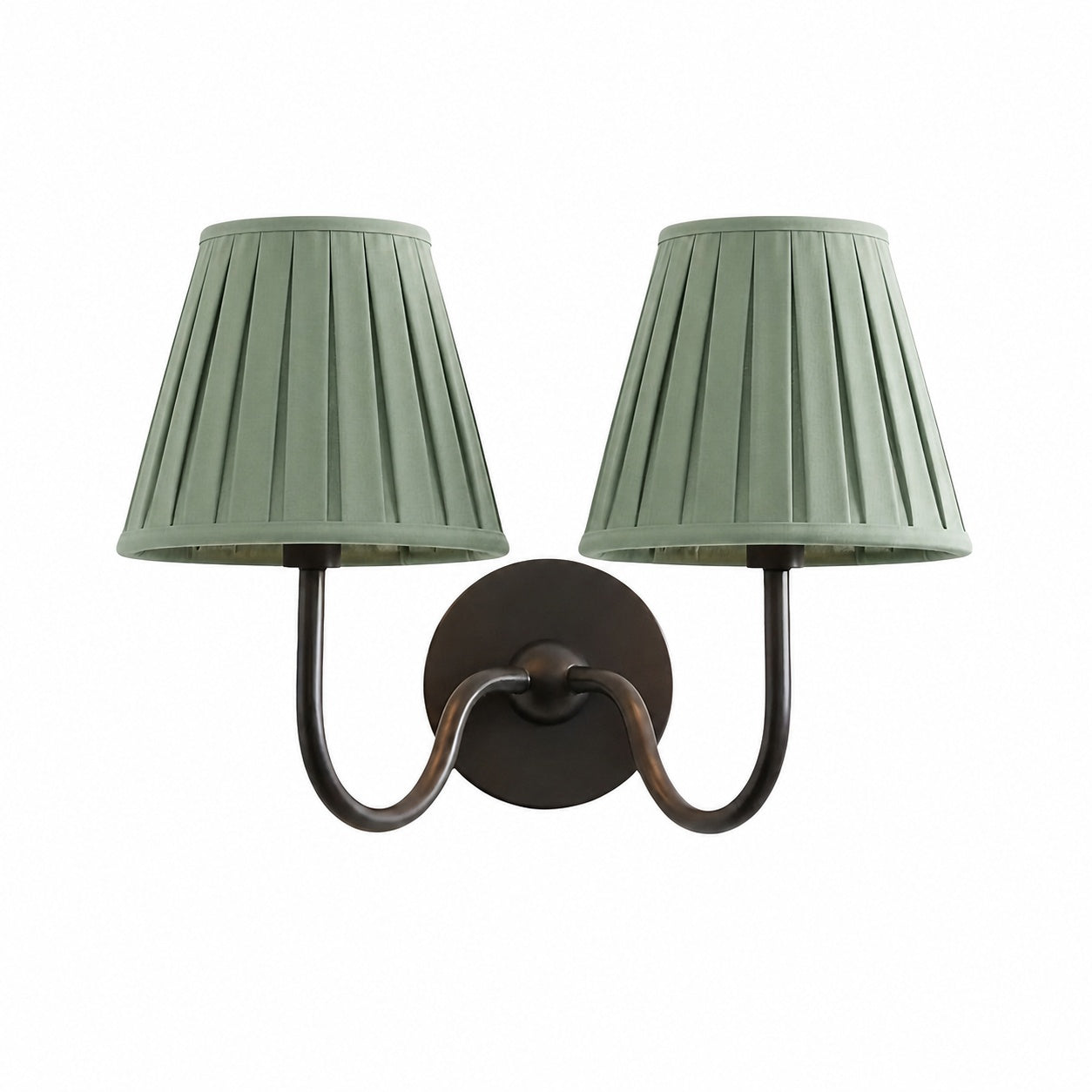Luvora Vintage Pleated Shade Wall Lamp - Modern Brass Linen Wall Lighting