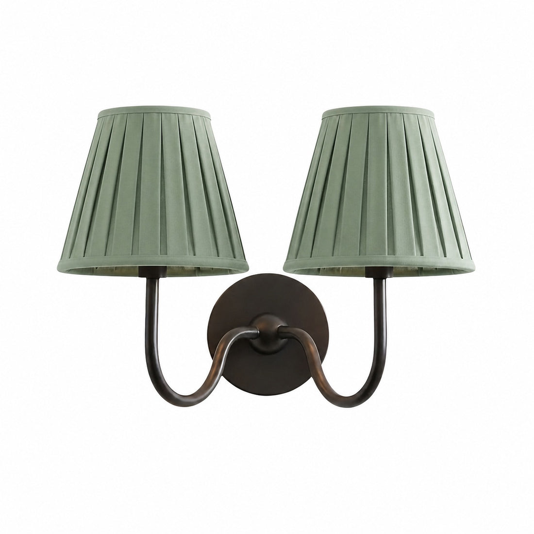 Luvora Vintage Pleated Shade Wall Lamp - Modern Brass Linen Wall Lighting