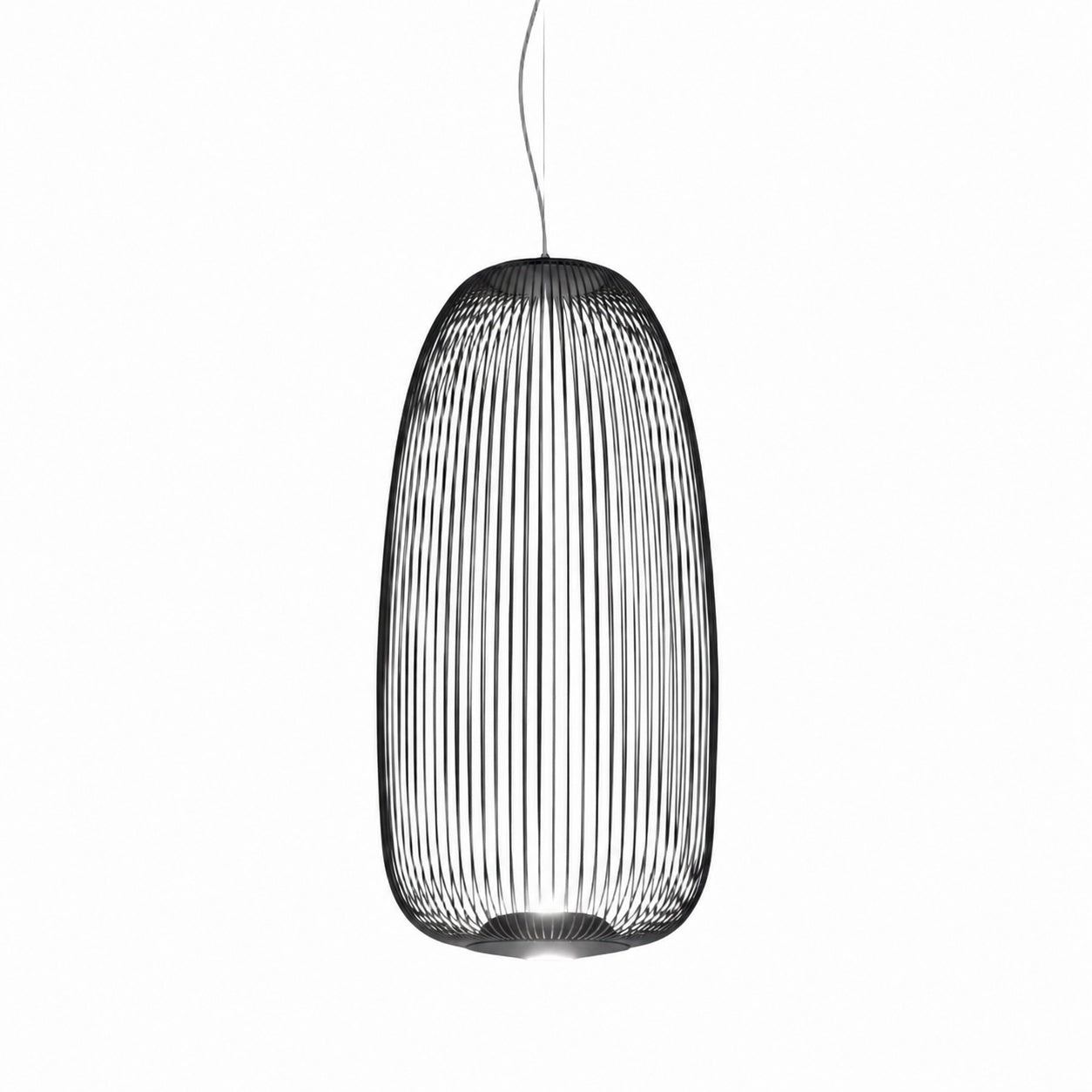 Radiloop Minimalist Suspension Lamp - Metal Lantern-Inspired Design for Dining Room N48