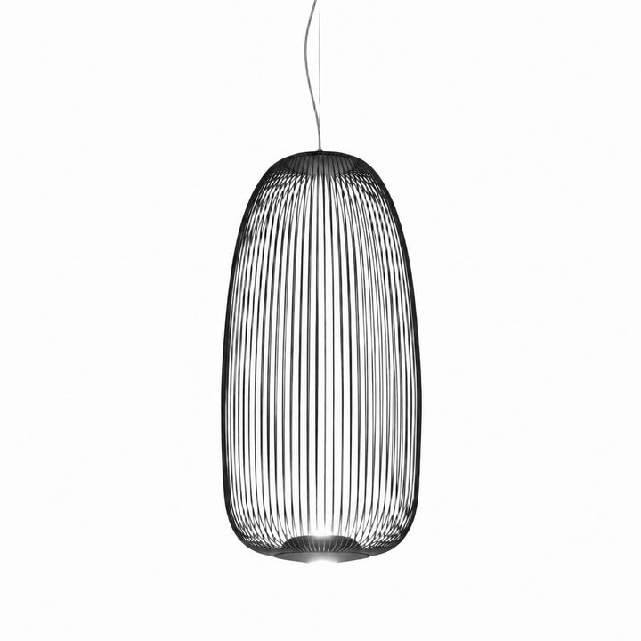 Radiloop Minimalist Suspension Lamp - Metal Lantern-Inspired Design for Dining Room N48