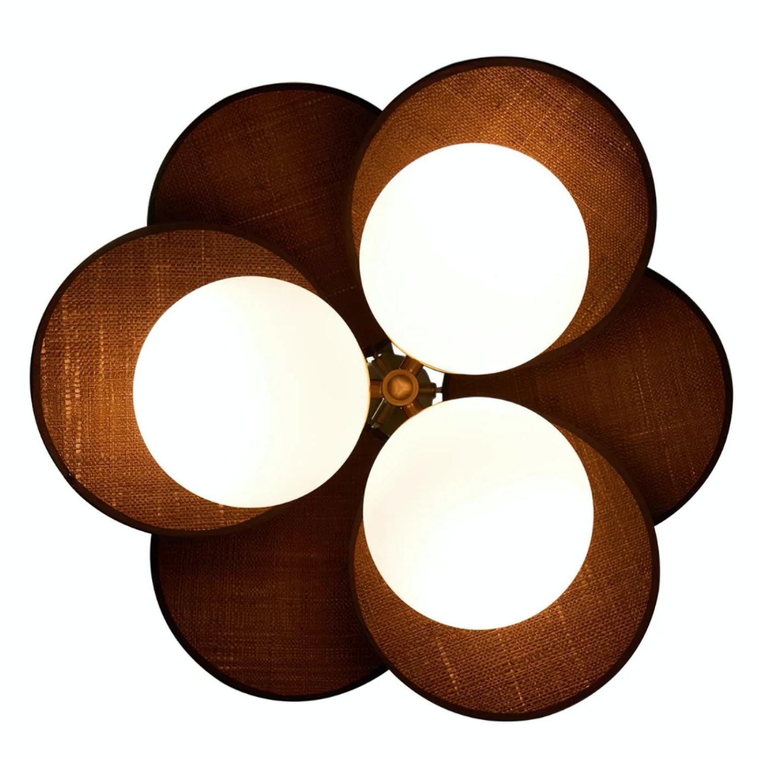 Orrise Artistic Layered Petal Pendant Light - Natural Inspired Lamp for Entryway and Bedroom