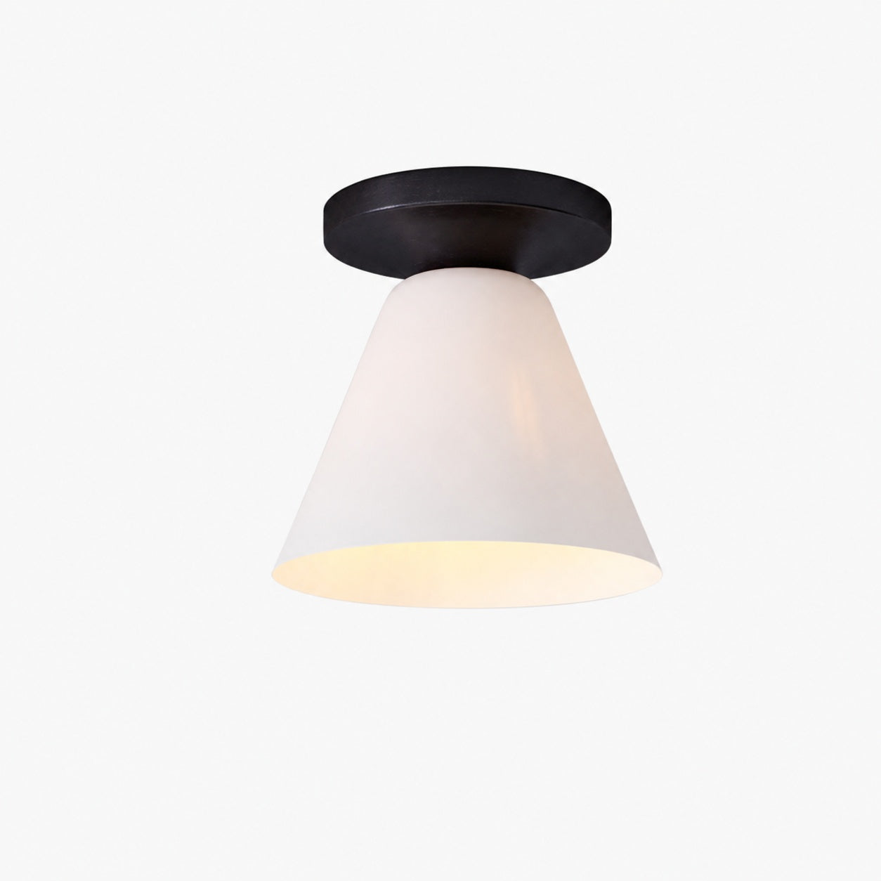 Conica Cone Flush Mount – Glass Ceiling Light for Modern Spaces