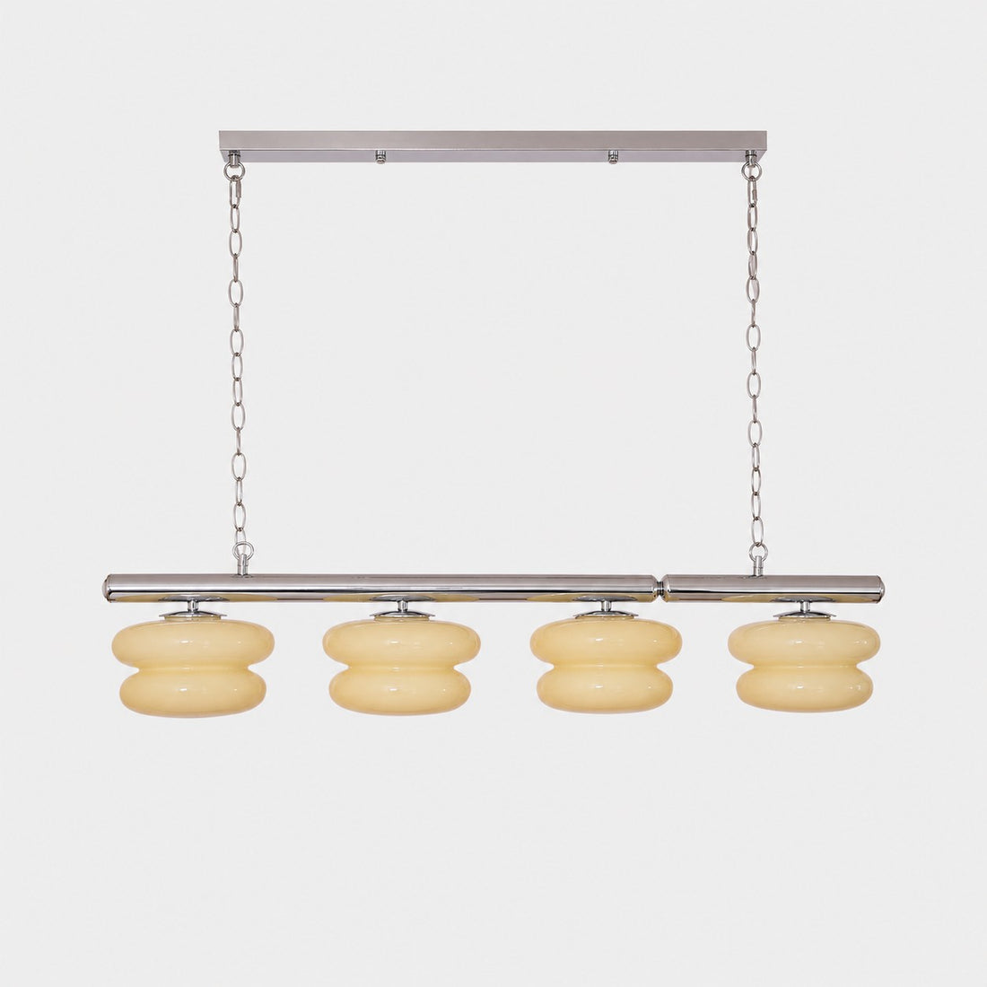 Cream layered glass 100 cm Bauhaus chandelier product view