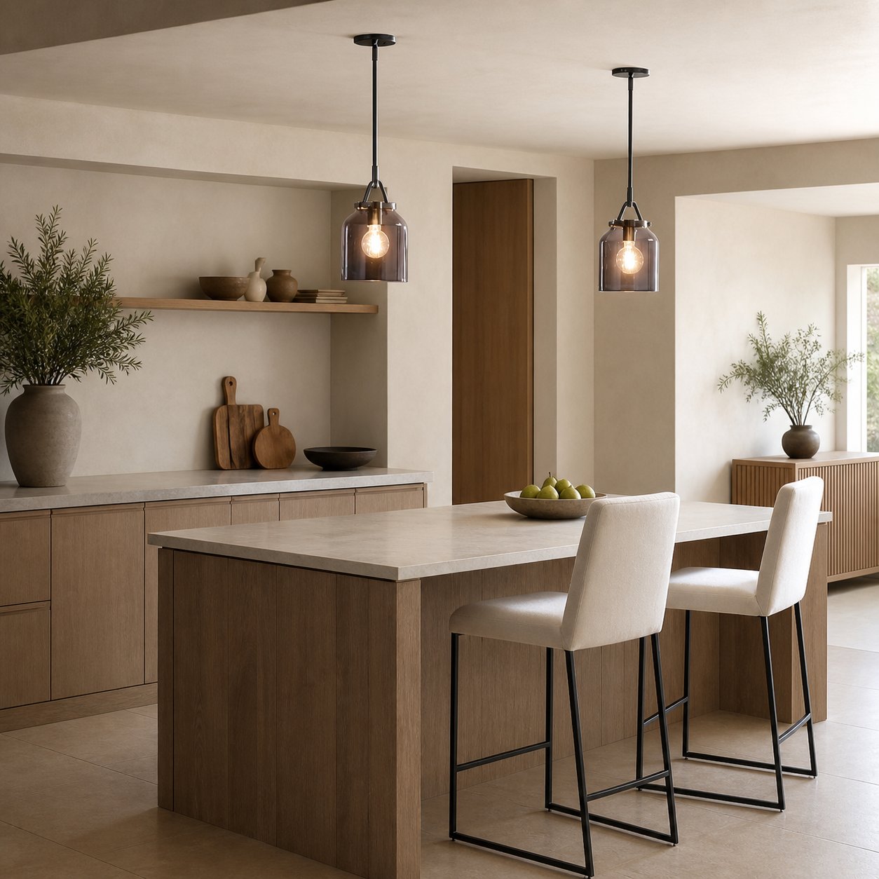 Hanton Modern Metal Pendant Light - Hanging Lamp for Kitchen