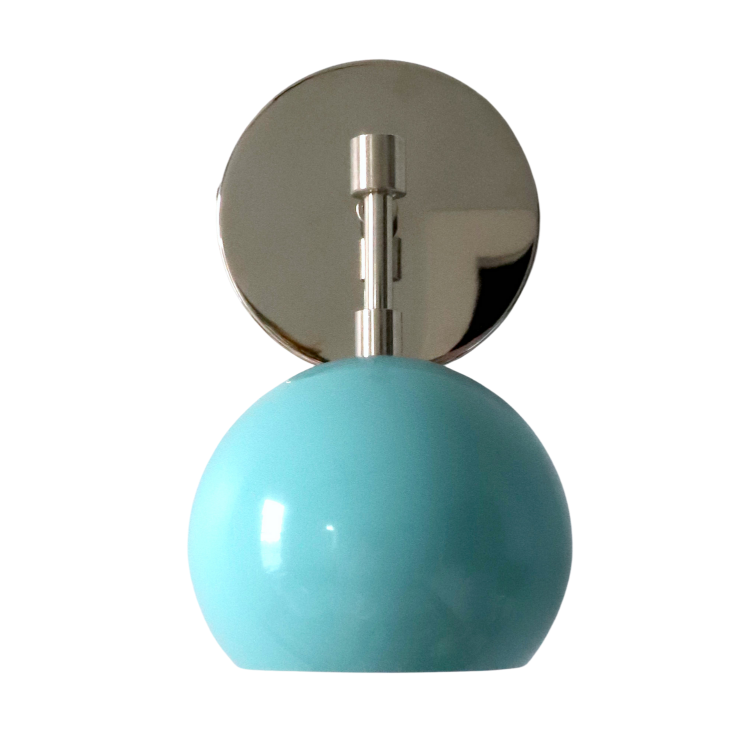 Modern Stylish Navy Globe Accent Wall Sconce