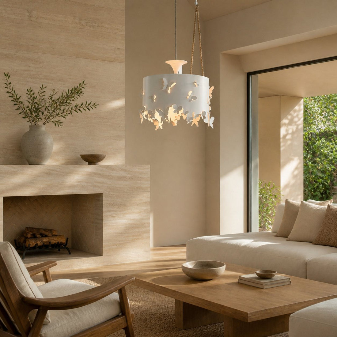 Alaria Design Pendant Lamp - Artistic Pendant Light with Ambient Shadow for Living Room