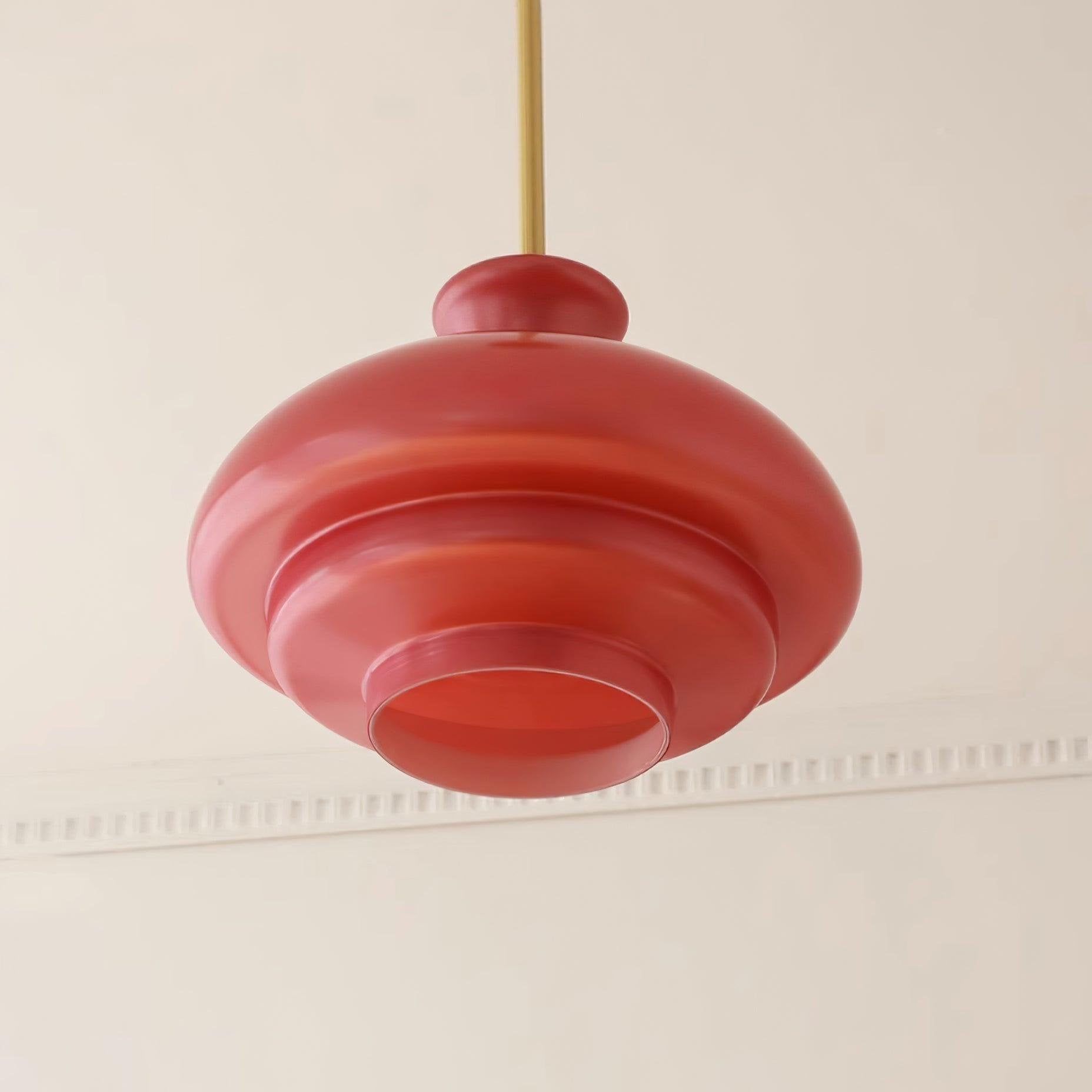 HaloVita Decorative Pendant Lamp - Minimalist Metal and Glass Pendant for Living Areas
