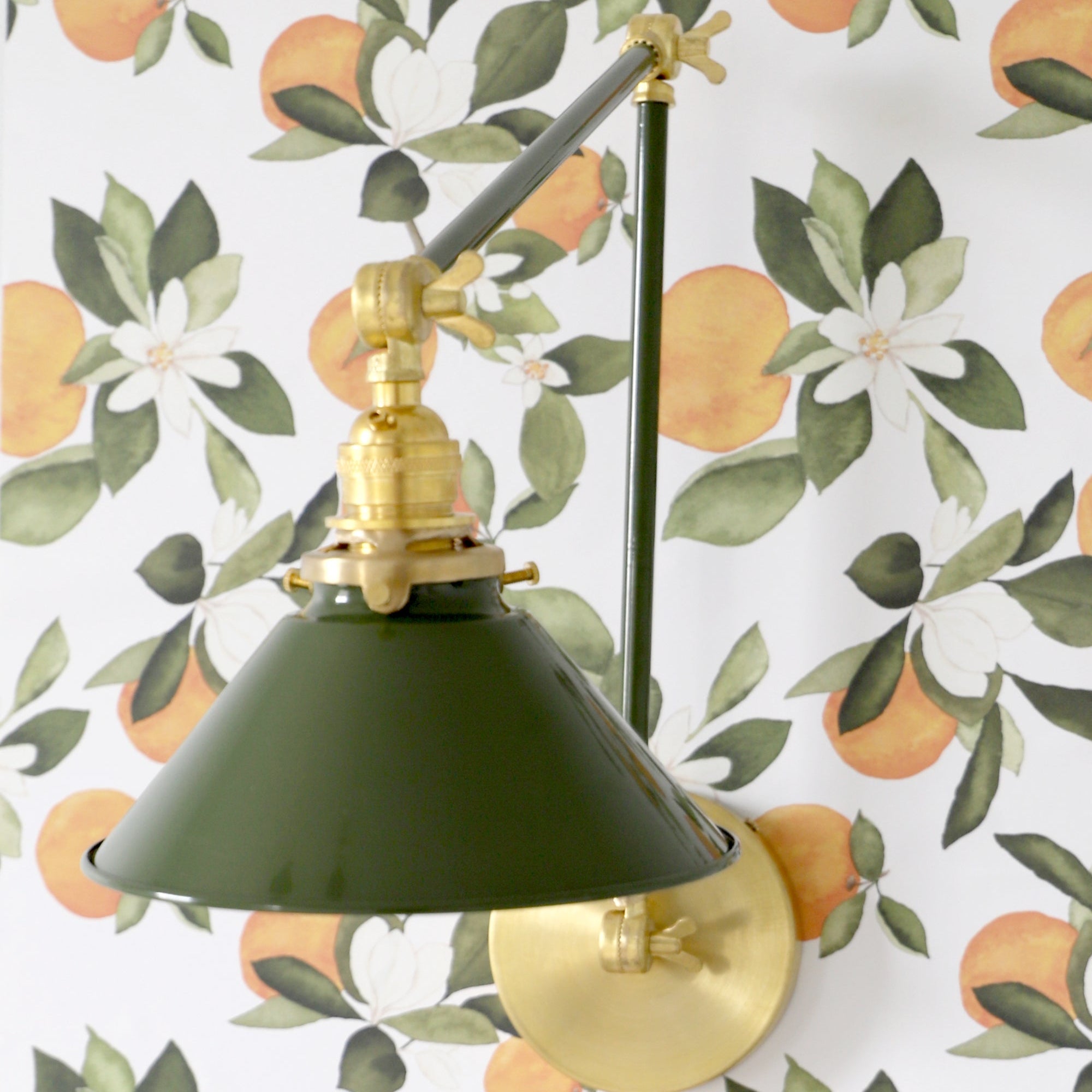 Classic Wall Mounted Cone Adjustable Sconce For Bedroom & Desk