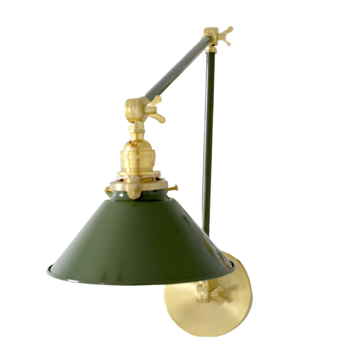 Classic Wall Mounted Cone Adjustable Sconce For Bedroom & Desk