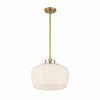 Lirra Opal Glass Pendant Light - Modern Adjustable Metal Drop for Kitchen and Dining