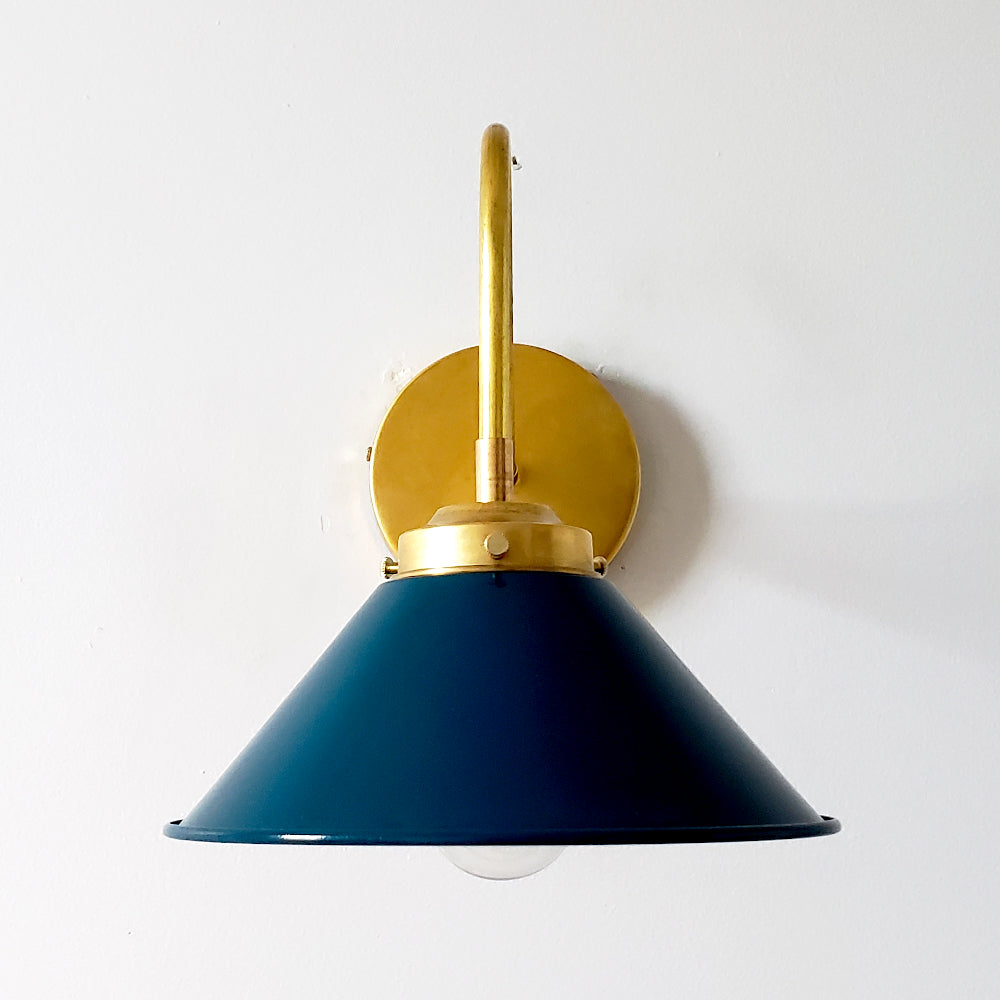 Curved Arm Wall Sconce - Accent Lighting For Bedroom & Hallway