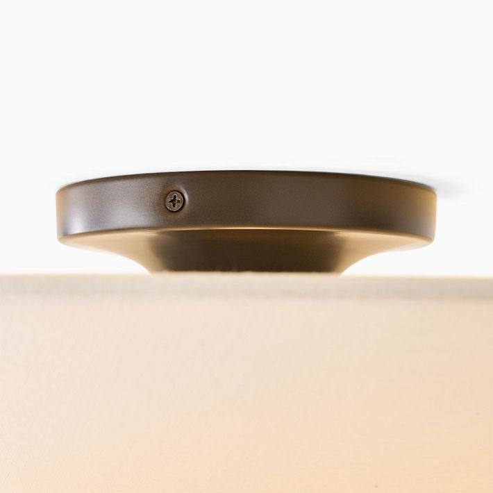 Solivara Flushmount Recessed Milky White Glass Simple Ceiling Lamp