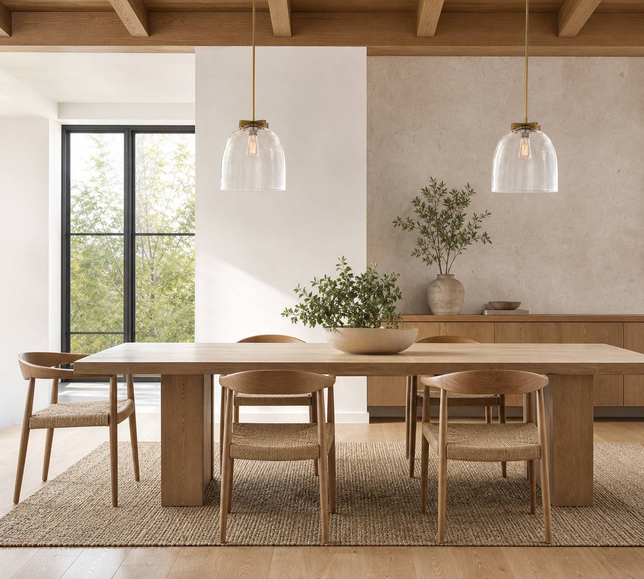 Auria Metal Brass Pendant Lighting - Vintage Finish with Glass Shade