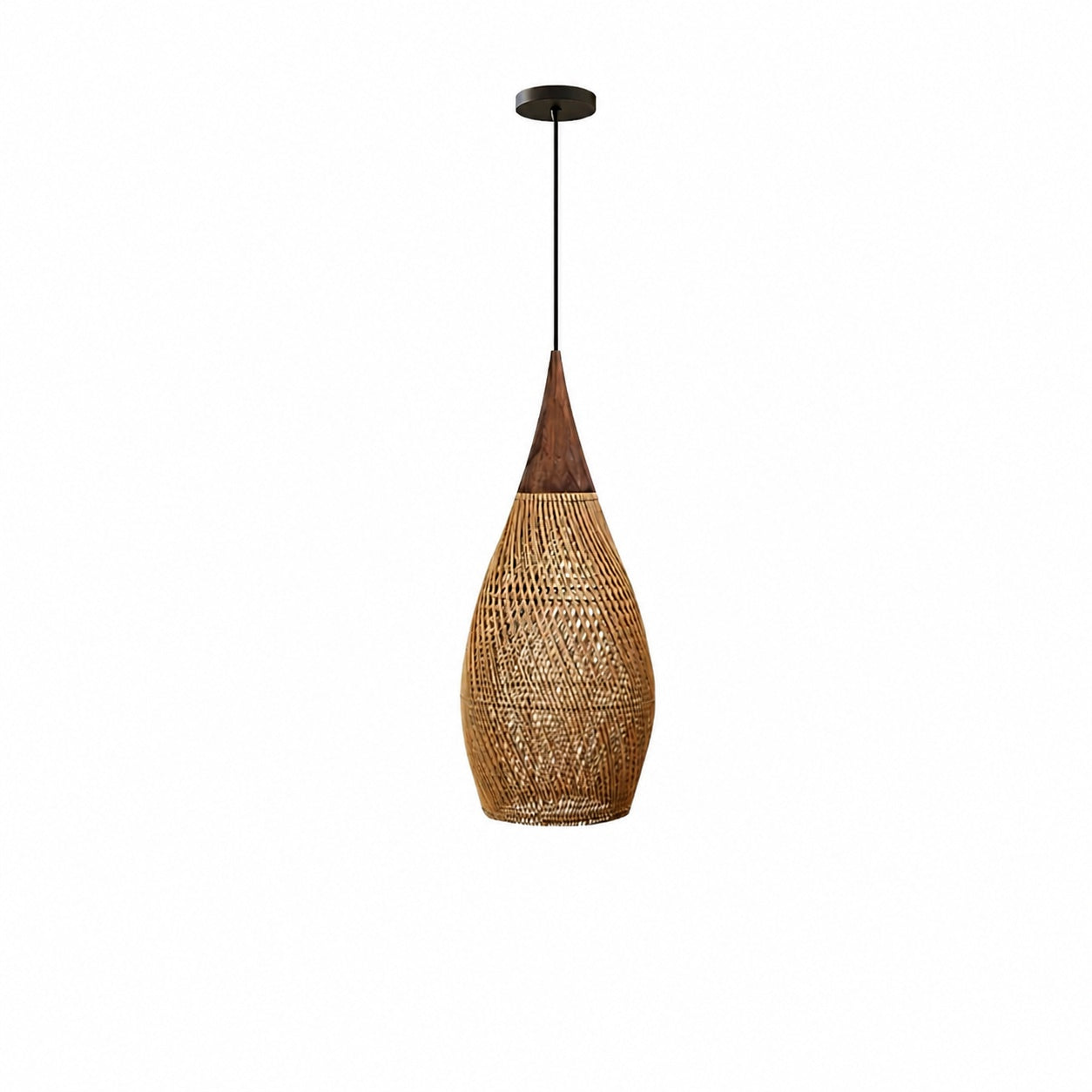 Harp Braided Rattan Pendant Lamp