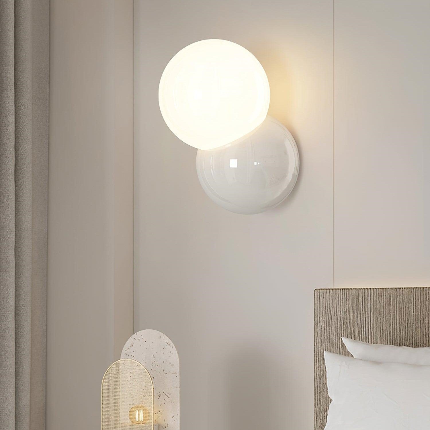 Double Ball Mandarin Duck Color Wall Sconce