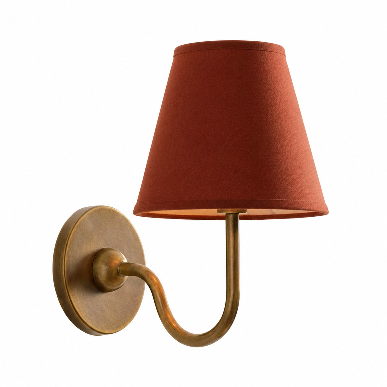 Luvora Vintage Pleated Shade Wall Lamp - Modern Brass Linen Wall Lighting