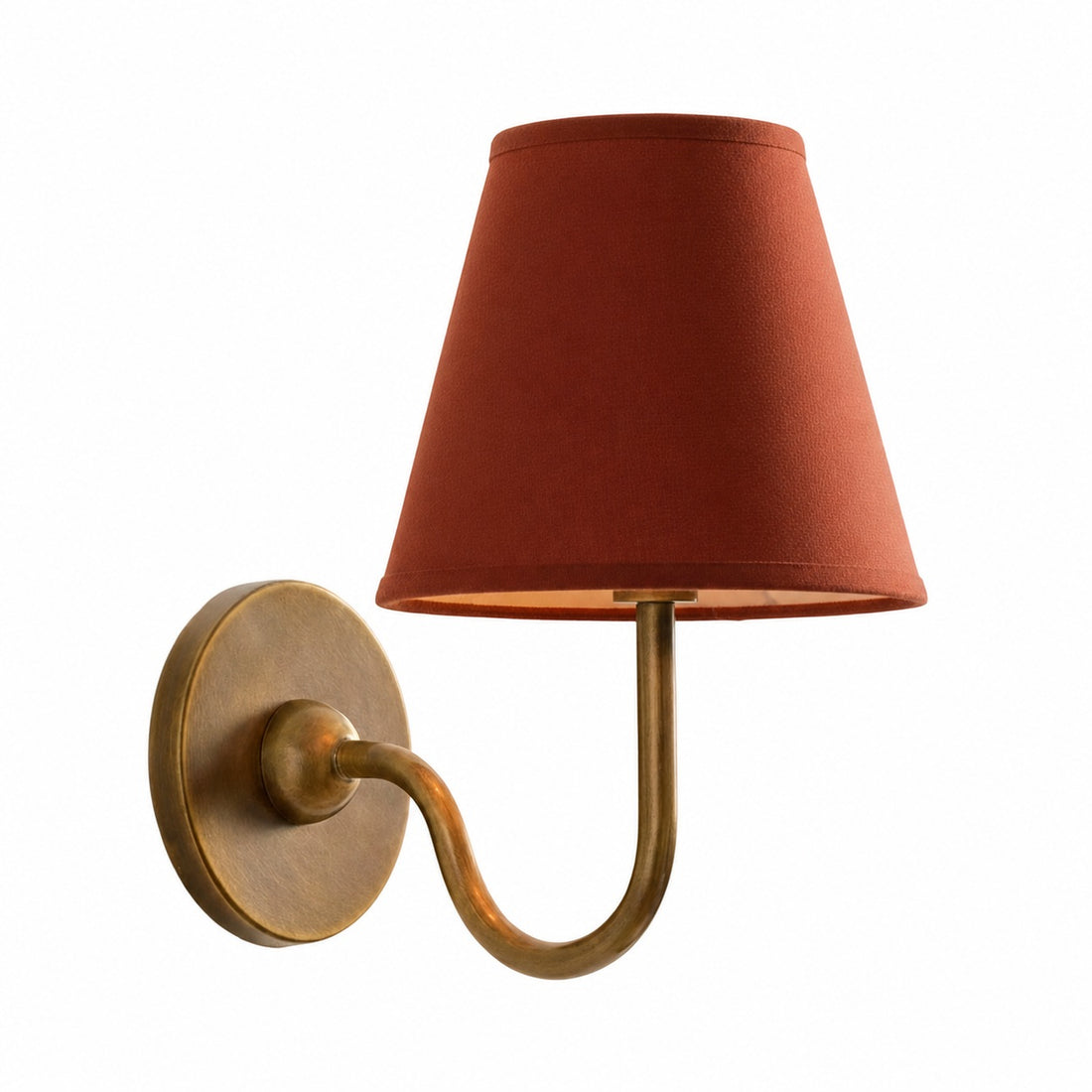 Luvora Vintage Pleated Shade Wall Lamp - Modern Brass Linen Wall Lighting
