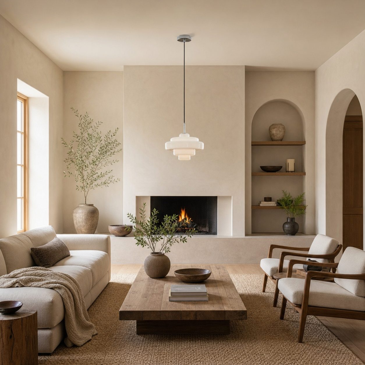 Koloro Millie Glass Pendant Light - Retro Style with Modern Elegance