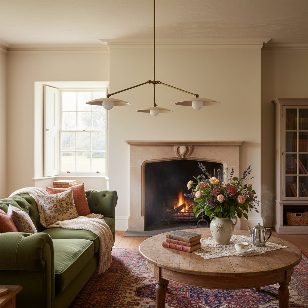 Curva Metal Antique Brass Chandelier - Modern Industrial Lighting Pendant