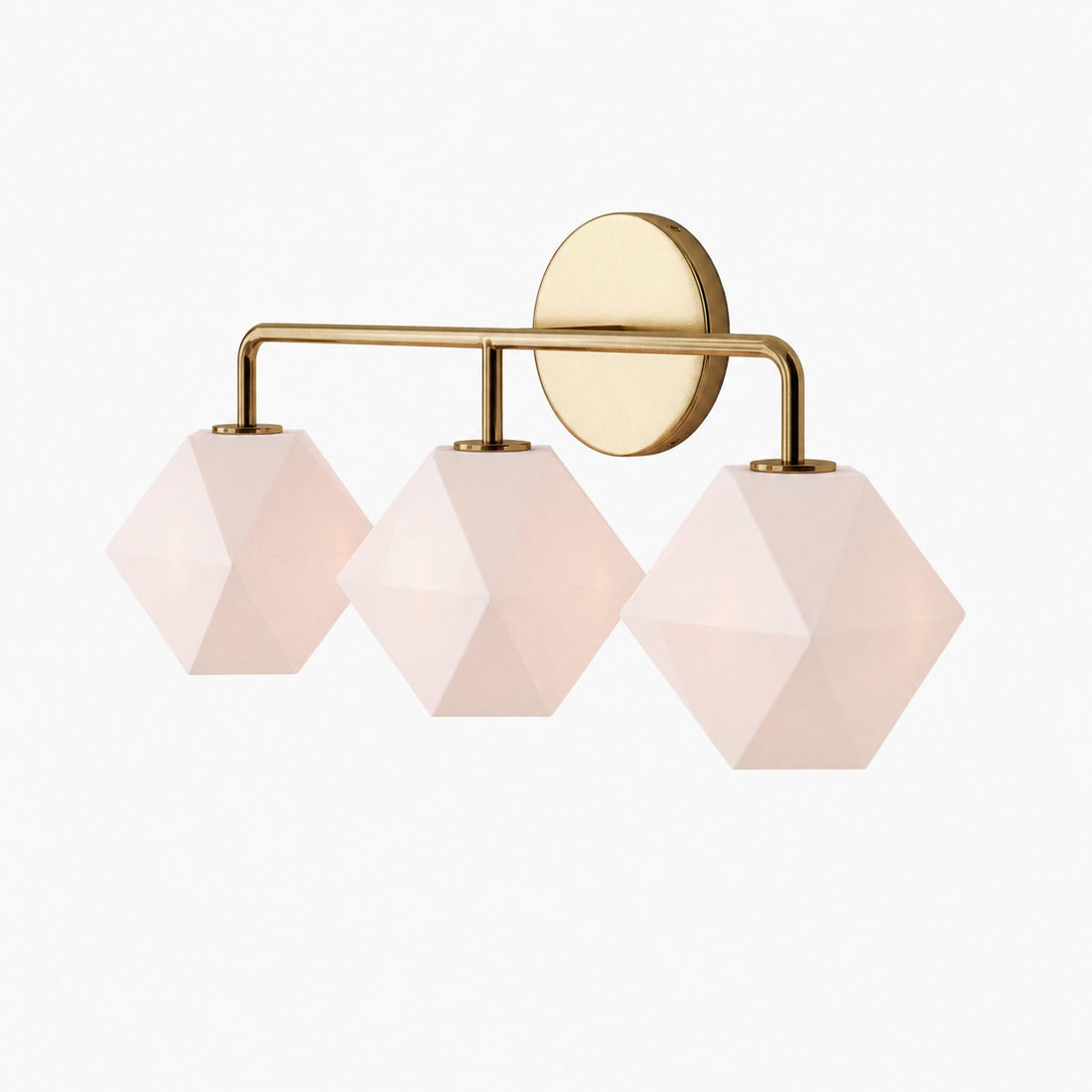 Talvior Geometric Modern Bathroom Sconce - Faceted Shade Light in Luxe Finishes