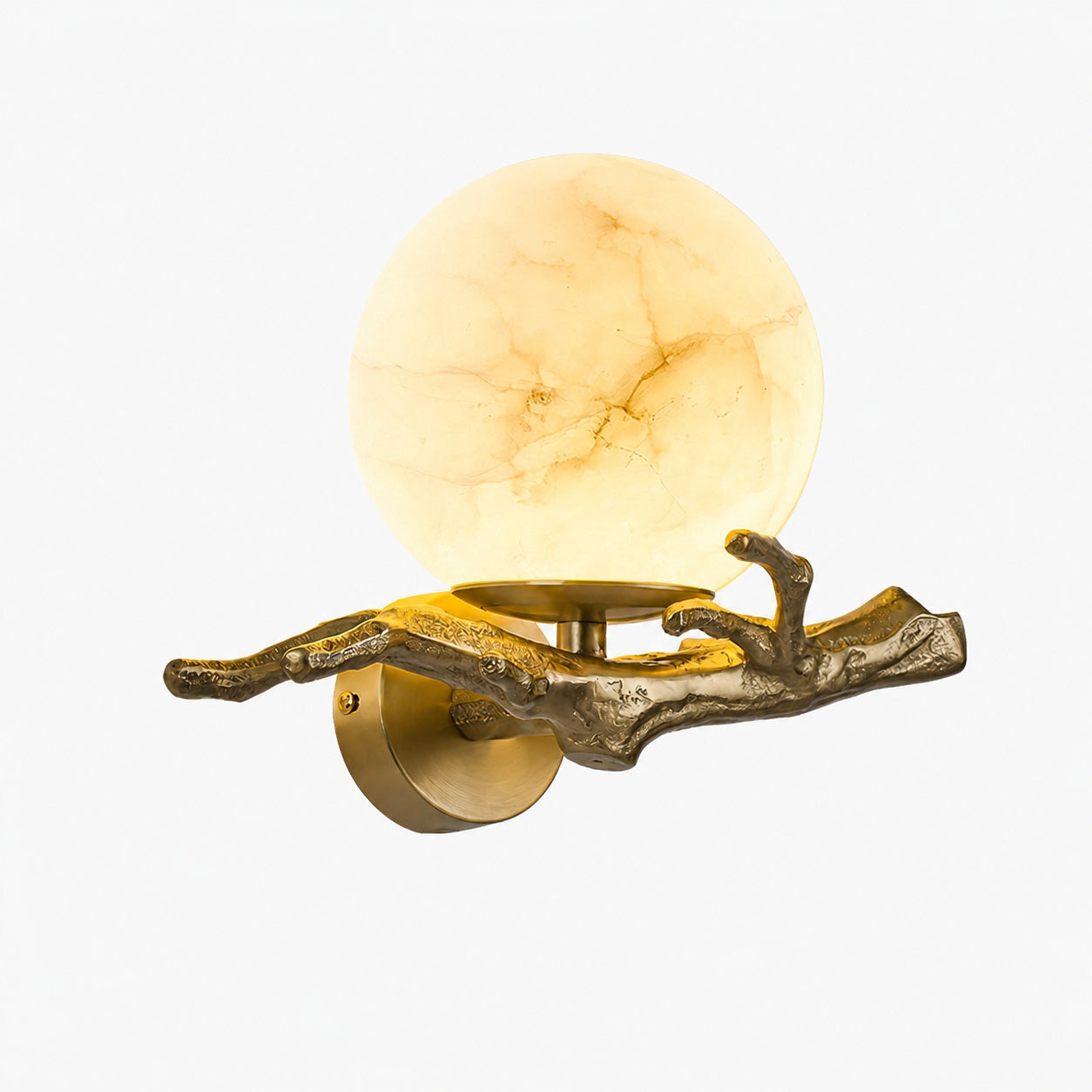 Retro Twigs Alabaster Wall Lamp