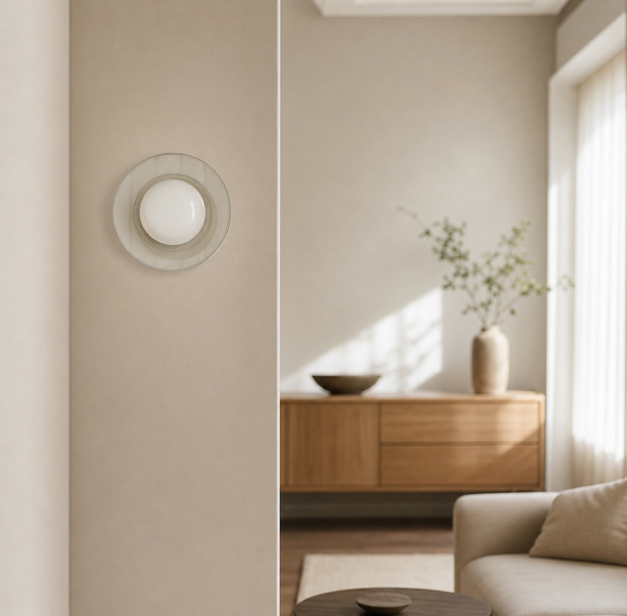 Elorina Sconce Wall Light - Textured Metal or Glass Shade