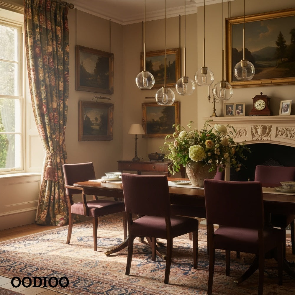 Selvion Contemporary 7-Light Globe Chandelier – Ambient Lighting for Hotel Lobbies or Homes