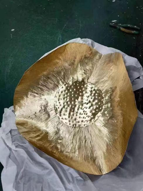 Hammered Brass Suspension Light