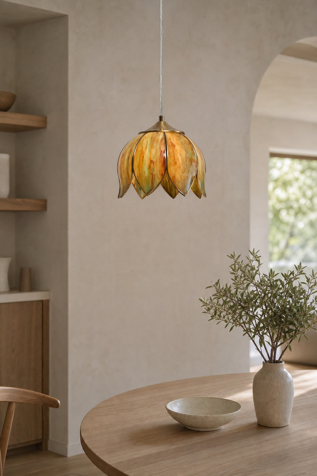 Retro Lotus Pendant Lamp