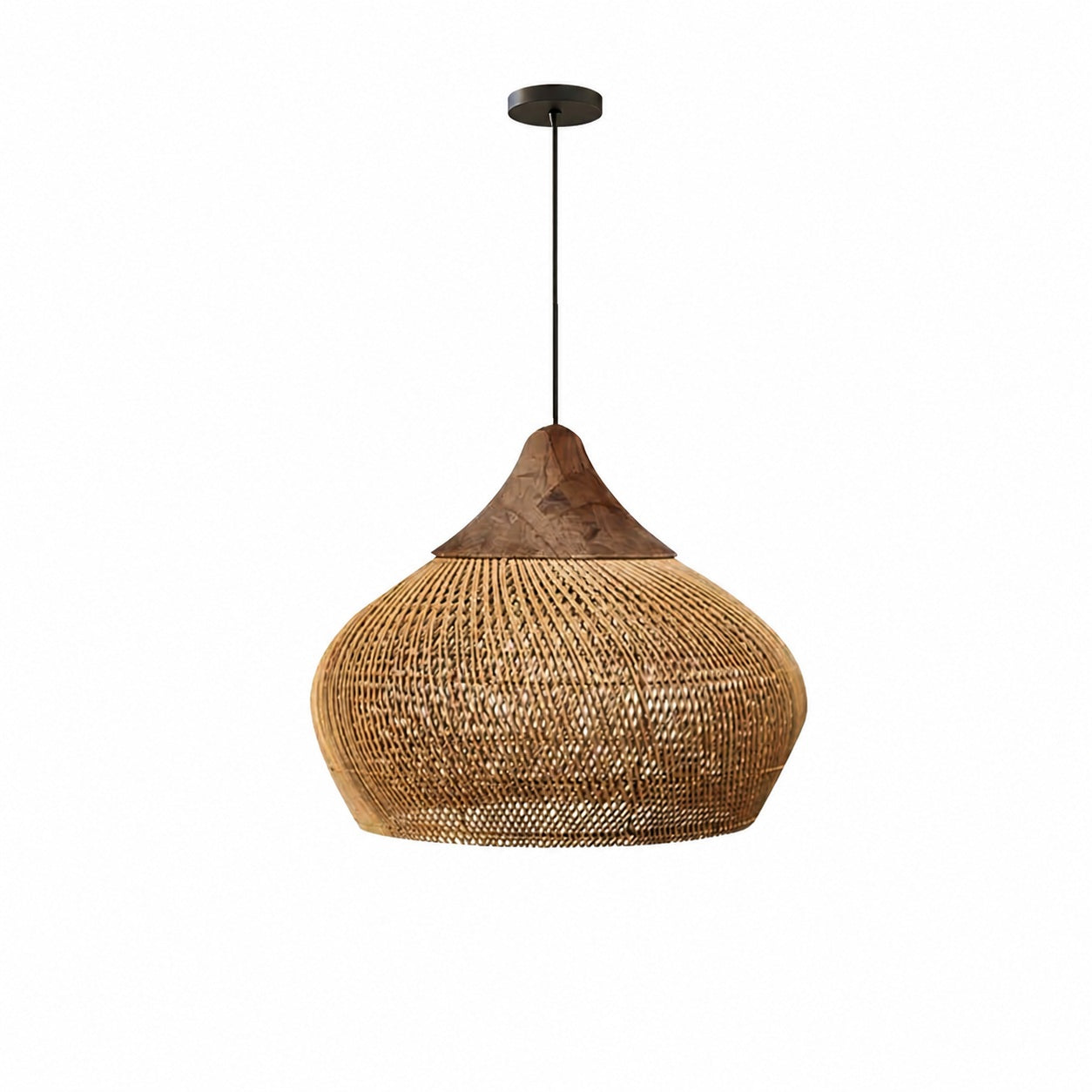 Harp Braided Rattan Pendant Lamp