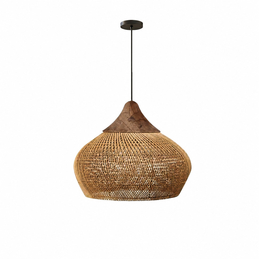 Harp Braided Rattan Pendant Lamp