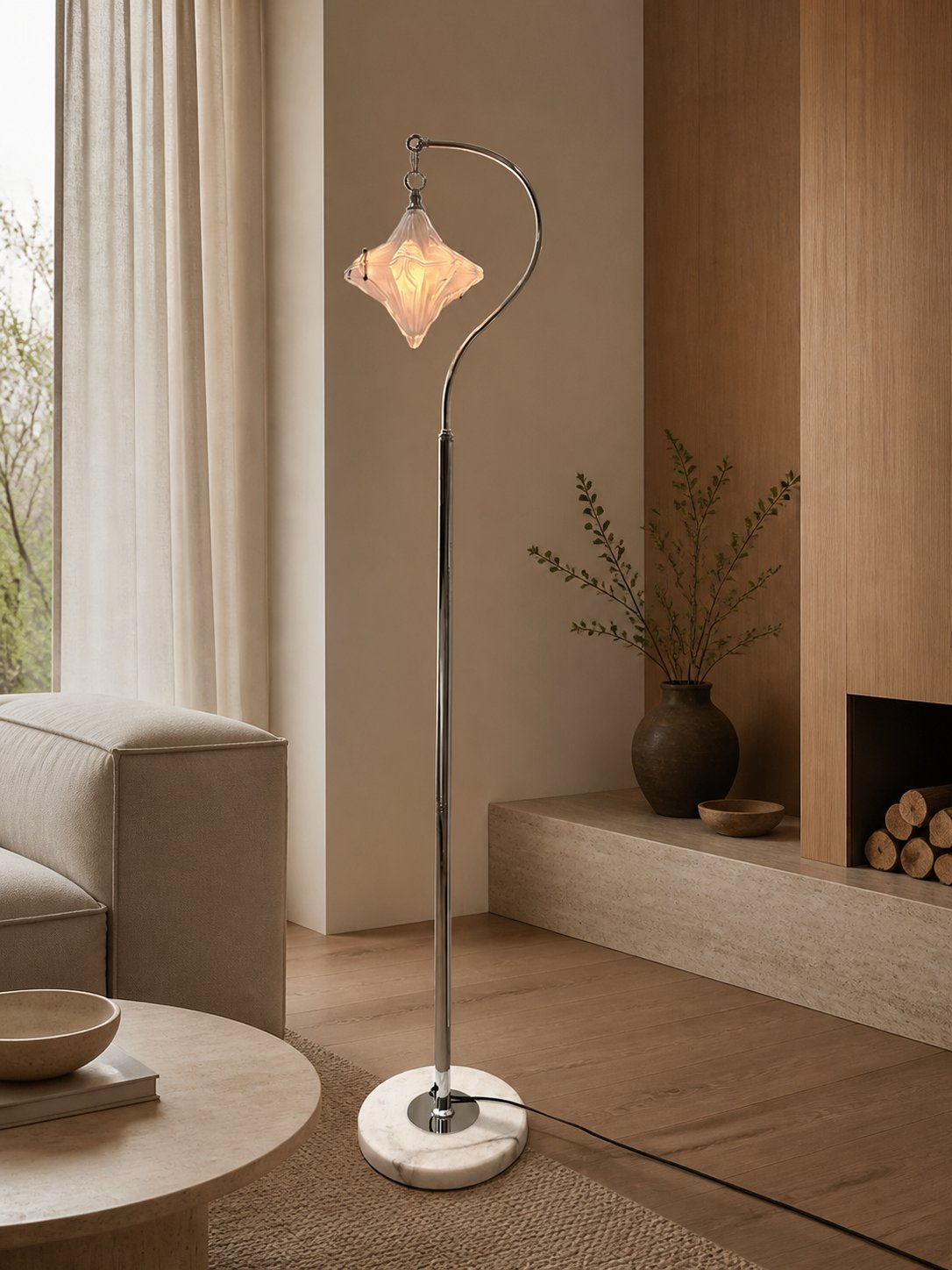 Art Deco Star Floor Lamp – Modern Standing Lamp for Living Spaces –  Astris Orion
