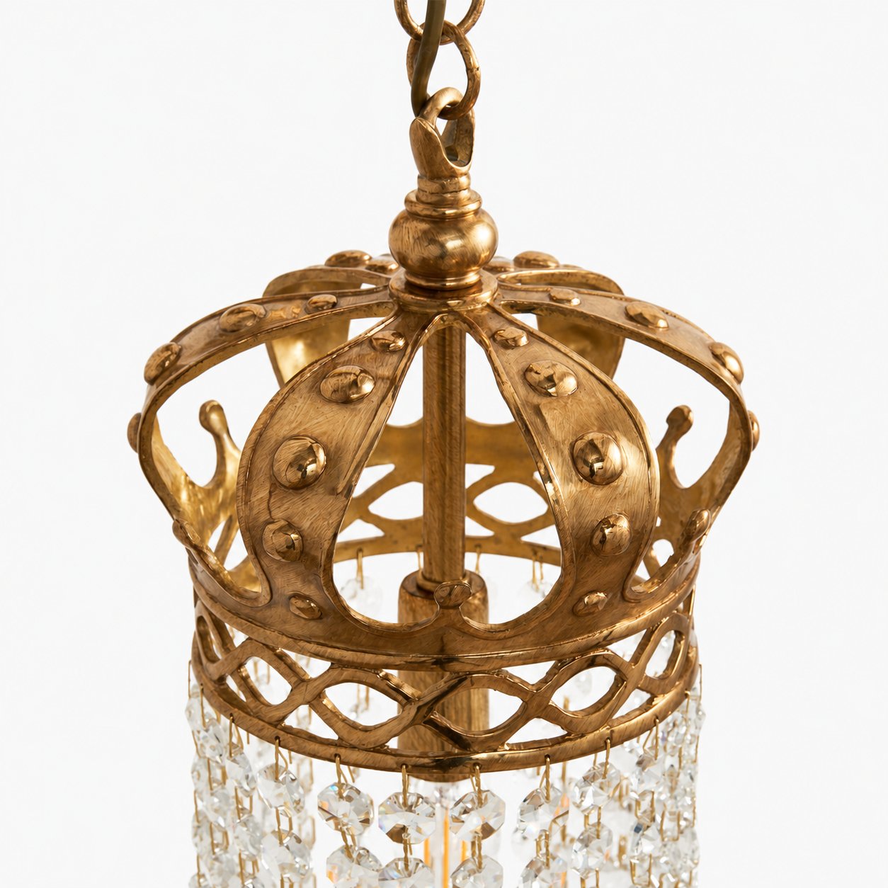 Timon Brass Crown Wall Lamp