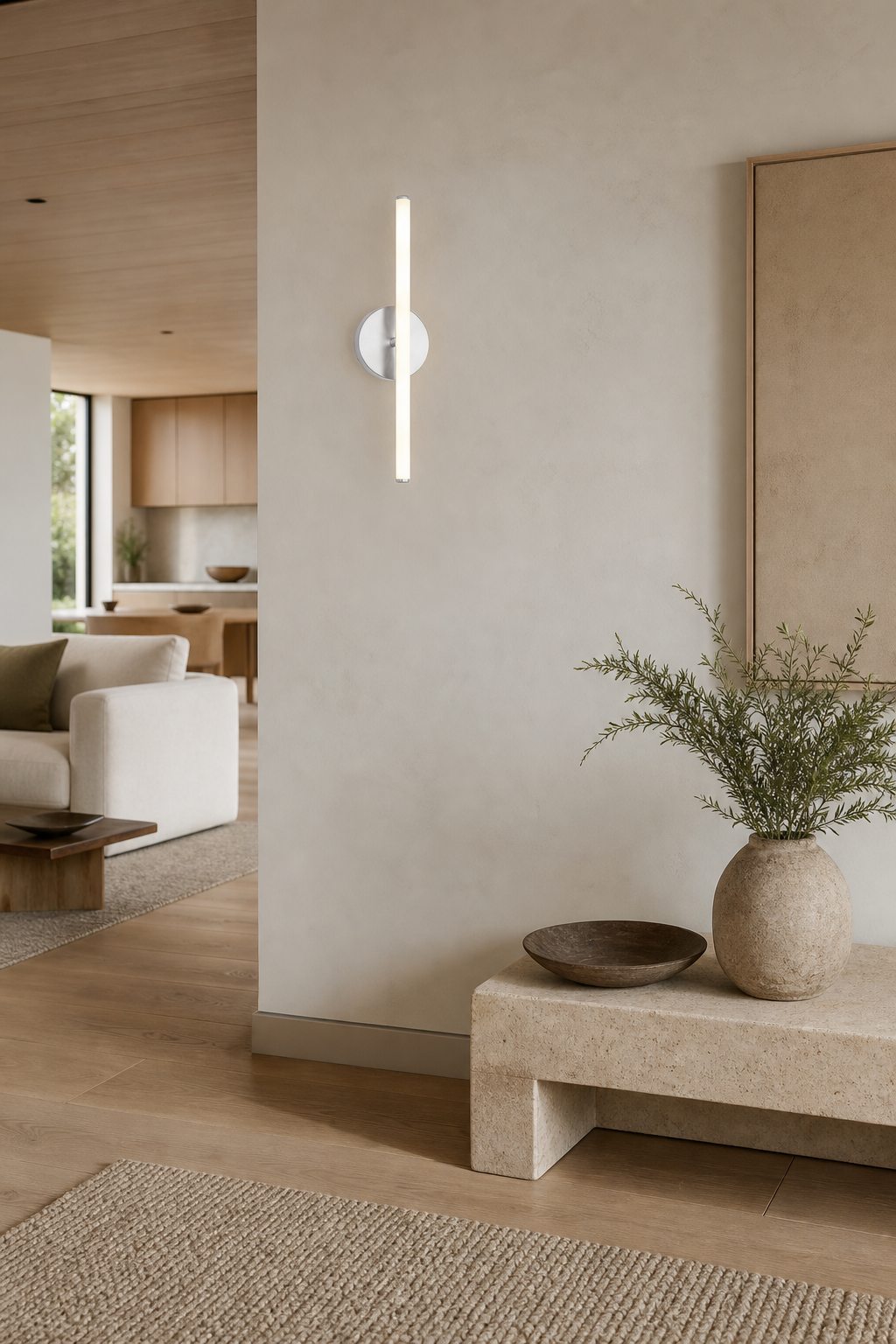 Voro Modern LED Wall Sconce - Metal Bathroom & Hallway Lighting Fixture