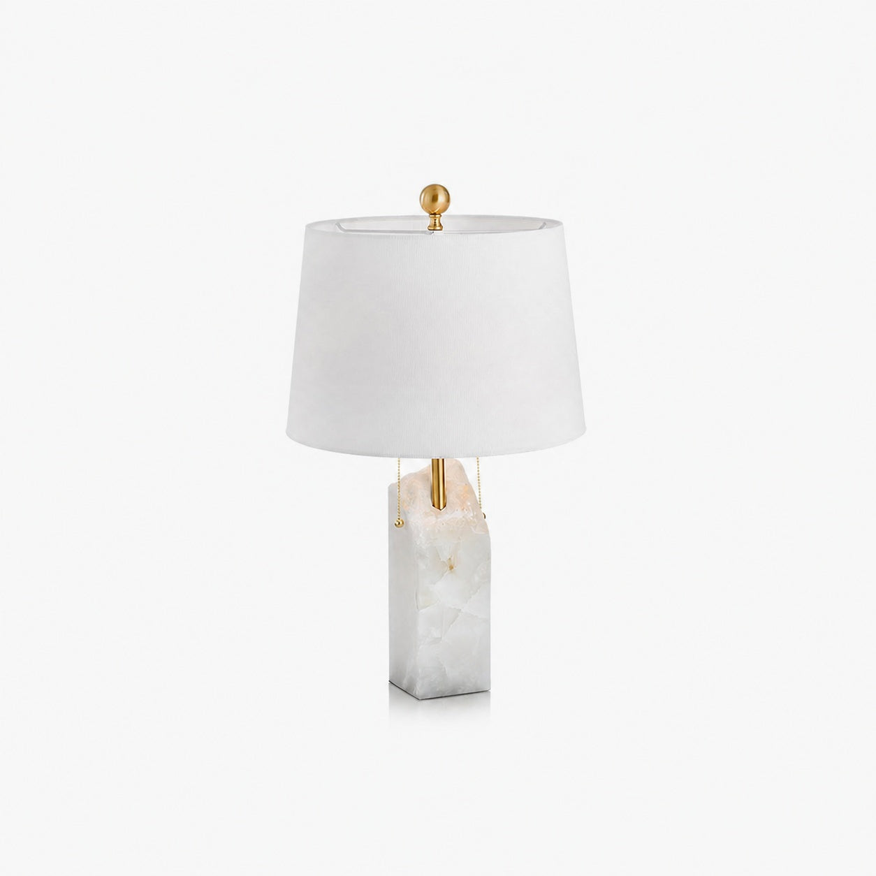 Raw Alabaster Table Lamp
