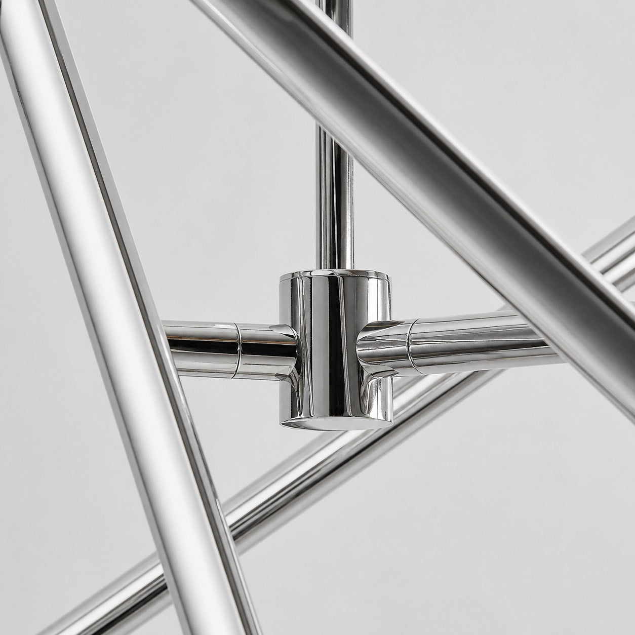 Voro Minimalist Chrome Light Rods - LED Semi-Flush Mount Ceiling Light