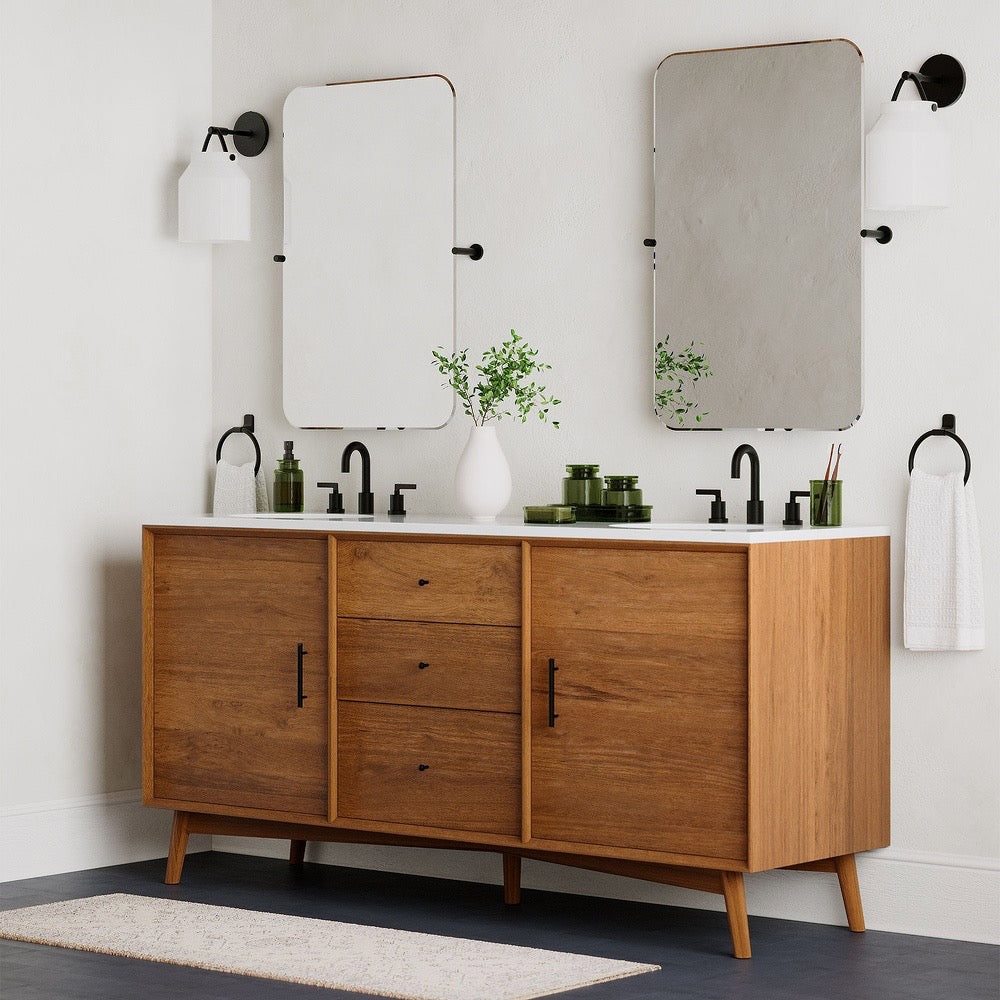 Dark Bronze Vanity Outdoor Sconces - Wall Lights For Bathroom Mirror