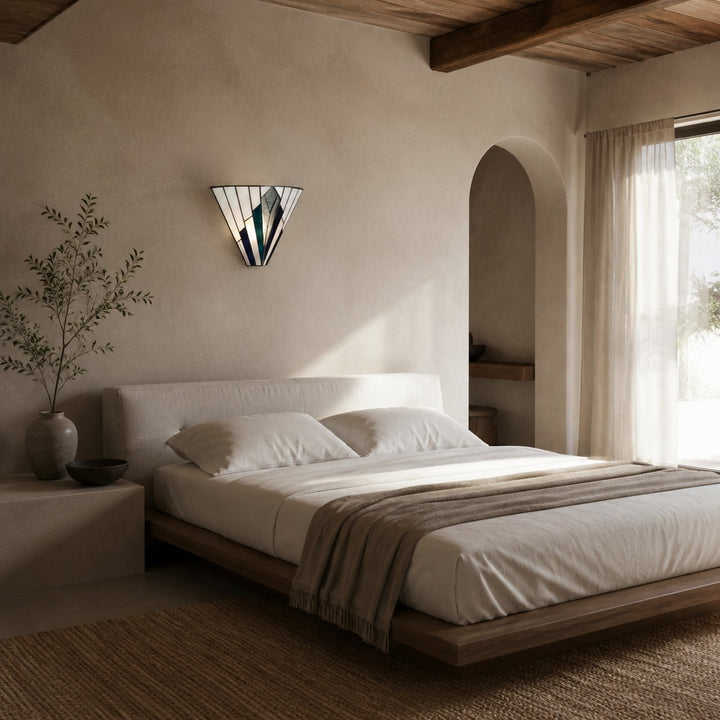 TiffStar Wall Lamp – Vintage Stained Glass for Hallways and Bedrooms