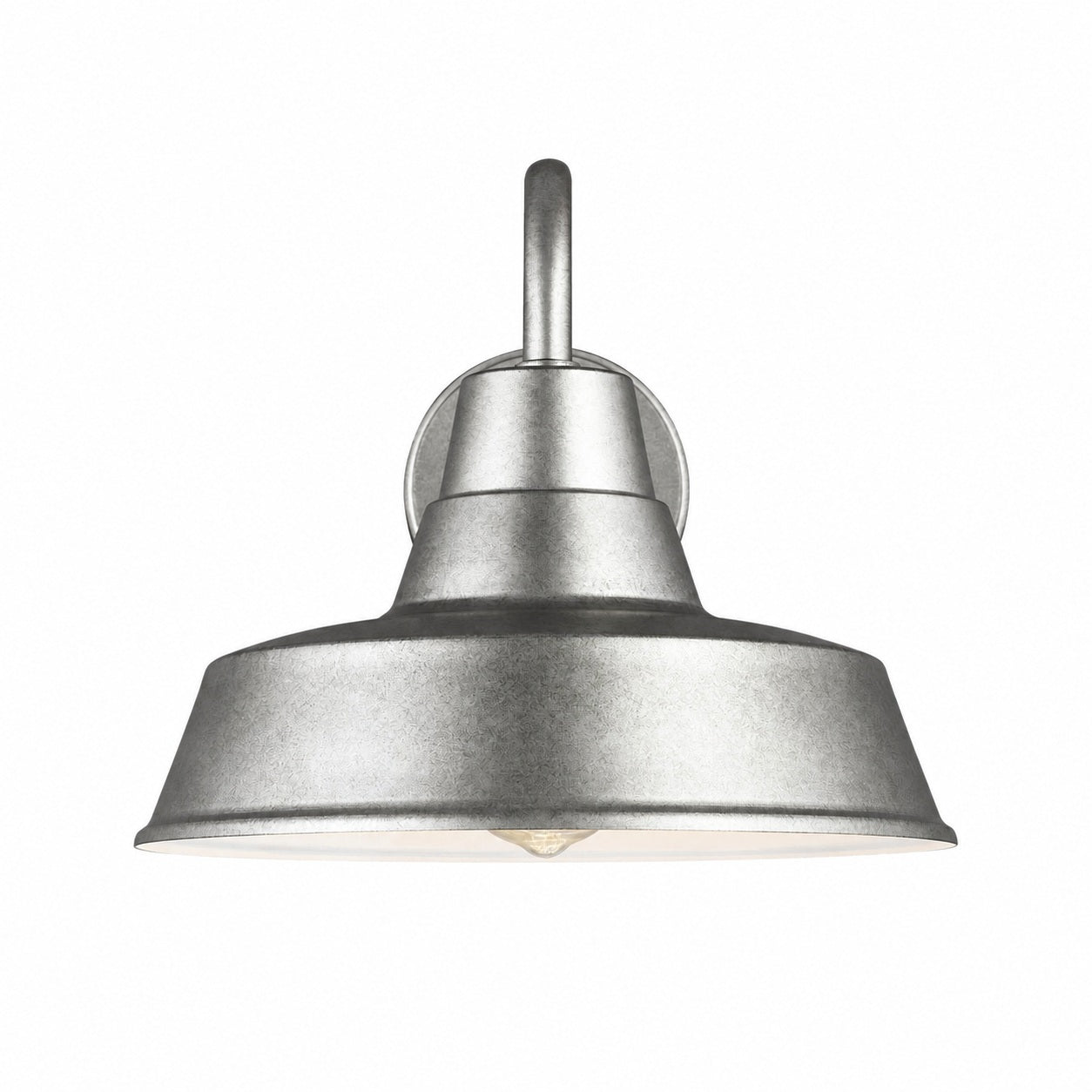 Korvi Outdoor Metal Sconce - Aluminum Pewter Wall Light