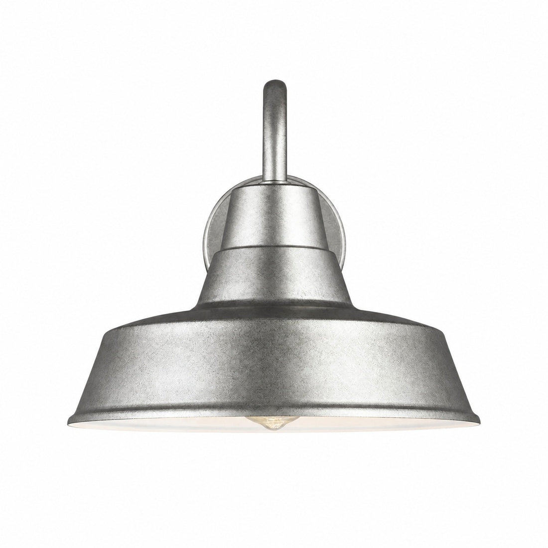 Korvi Outdoor Metal Sconce - Aluminum Pewter Wall Light