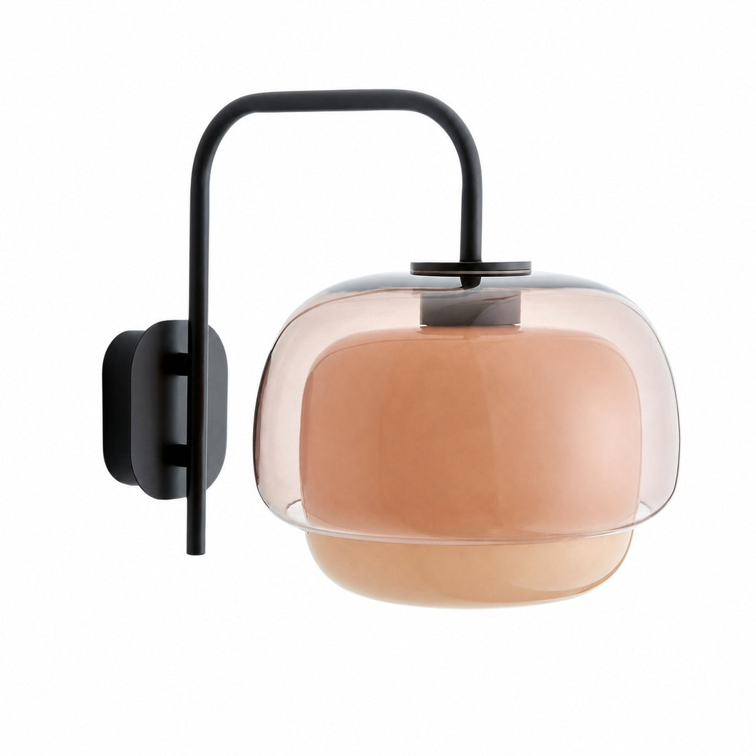 Clinco Colored Modern Vintage Glass Wall Lamp - Soft Mushroom Glow