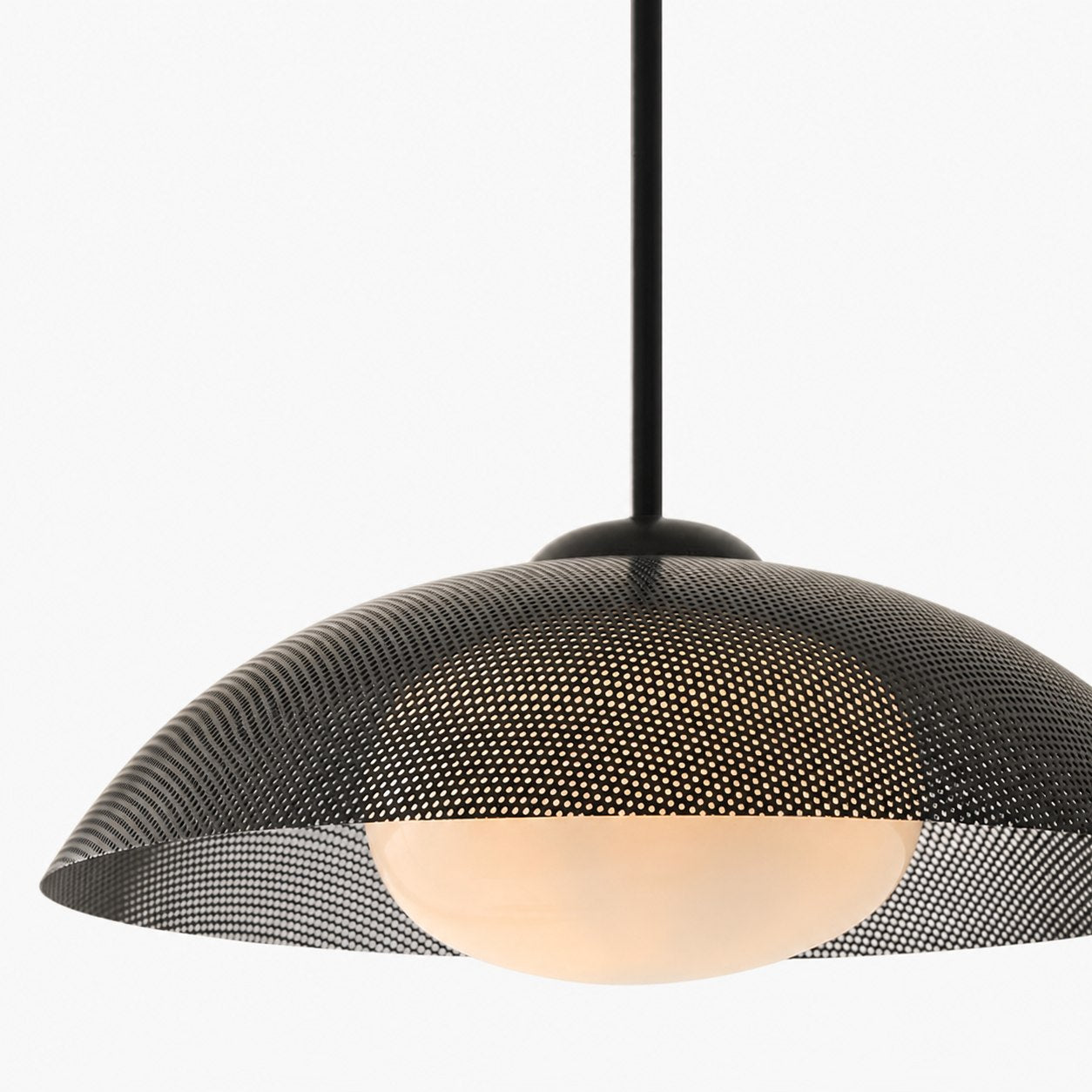 Elorina Pendant Light - Perforated Metal Shade, Champagne Bronze