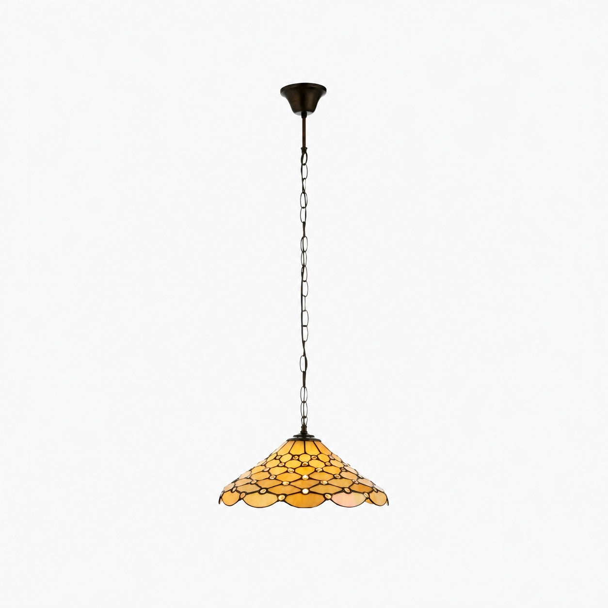TF Pearl Pendant Light – With A Glass Shade and Adjustable Length for Dining and Kitchens
