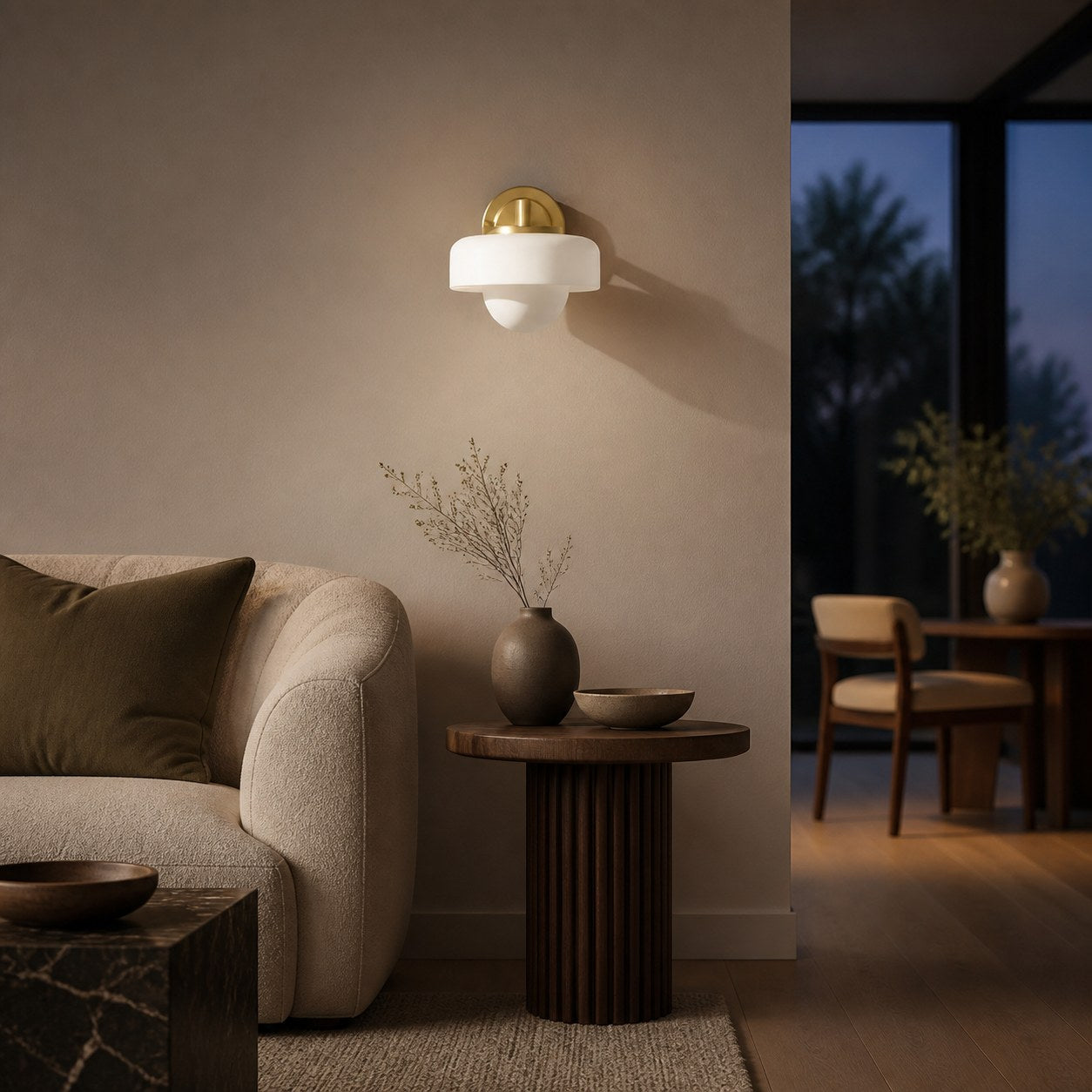 Zirvos Retro Globe Glass Wall Sconce – Elegant Brass-Inspired Shade Wall Light for Corridor