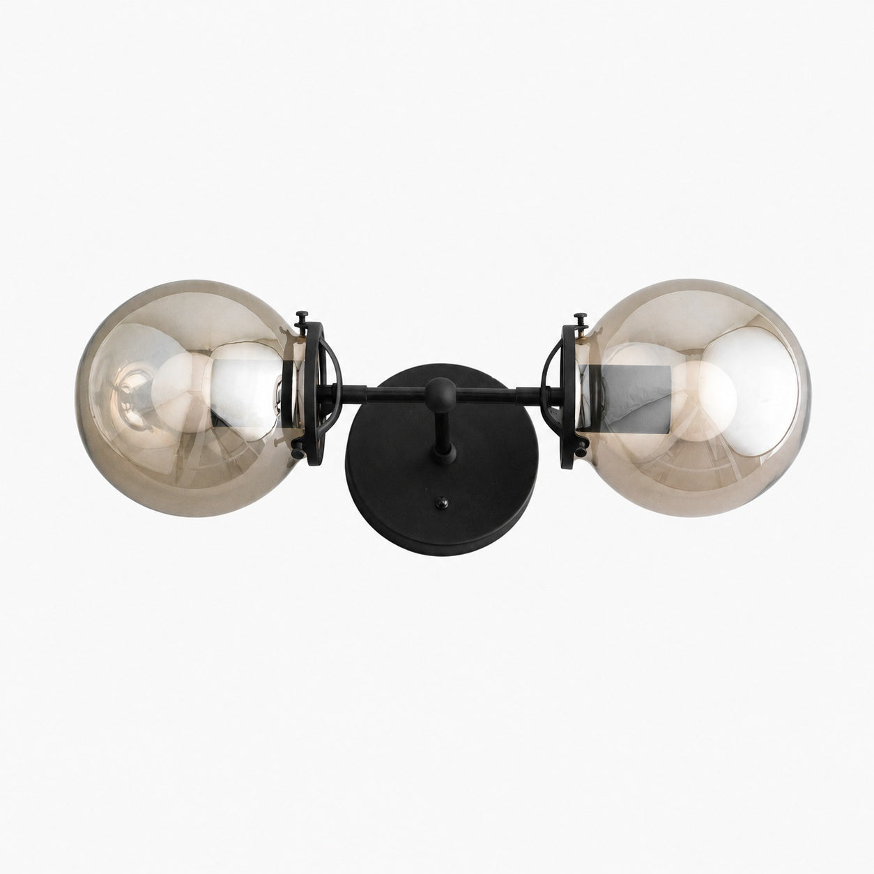 Lumio Globe Double Globe Vanity Wall Light - Rustic Farmhouse Bathroom Wall Fixture
