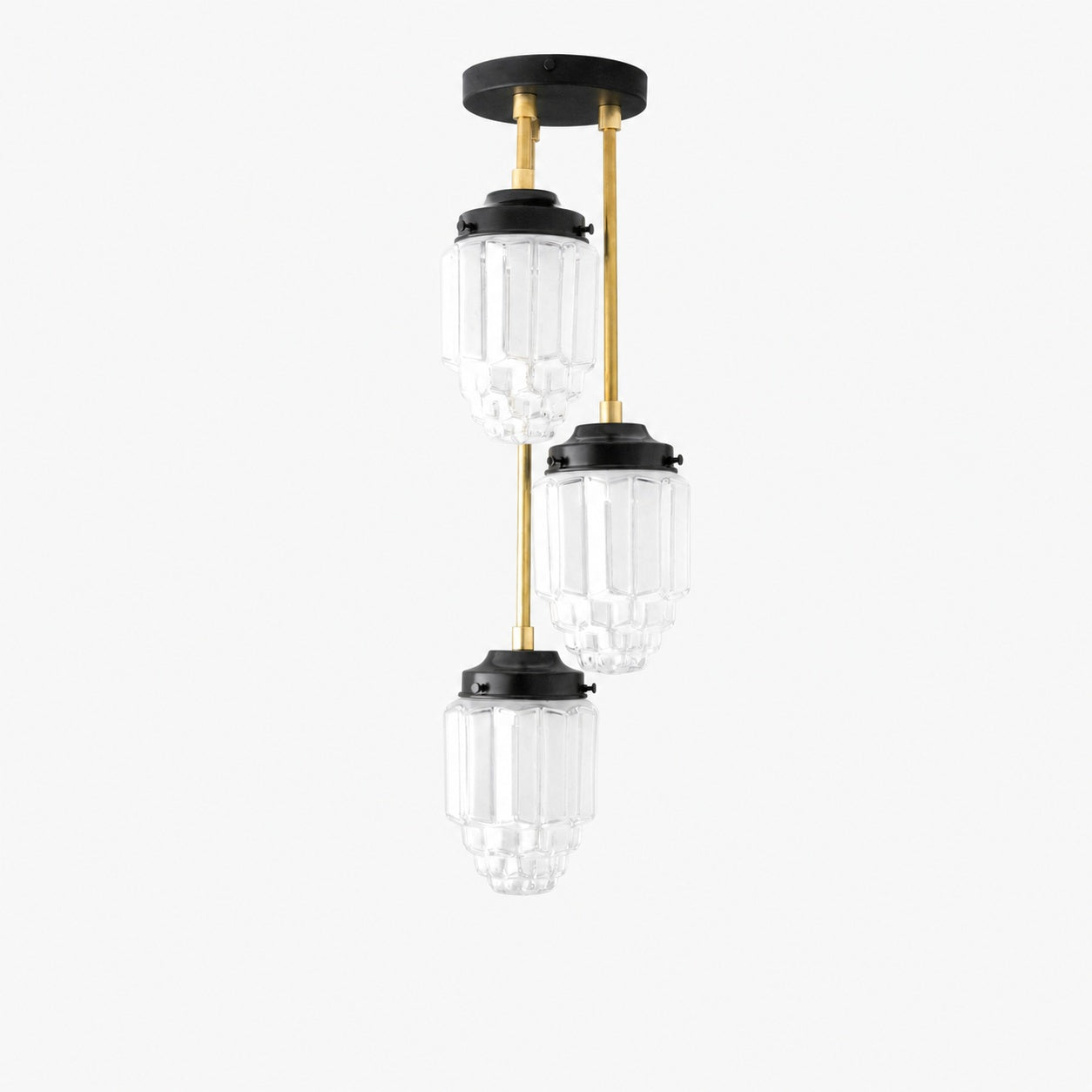 Tierlux Glass Pendant Light - Art Deco Globe Design