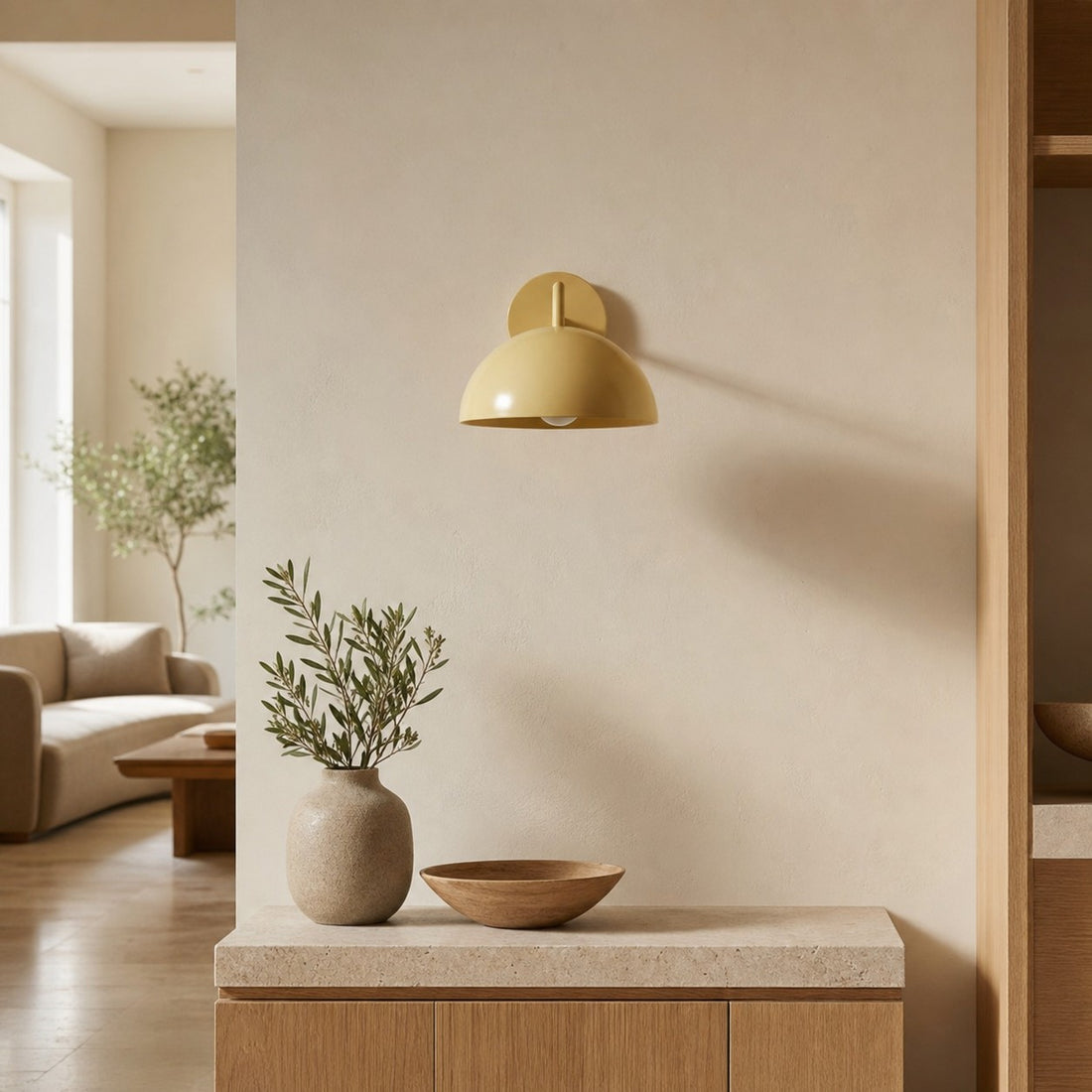Metio Dome Minimalist Dome Sconce - Stylish Colorful Wall Light