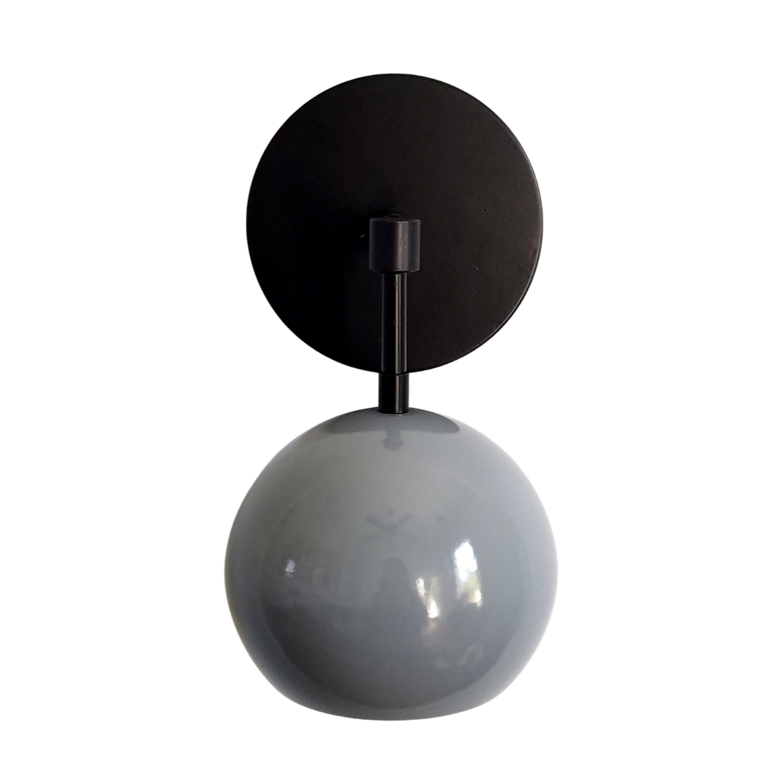 Contemporary Slate Grey Wall Sconce Globe Light