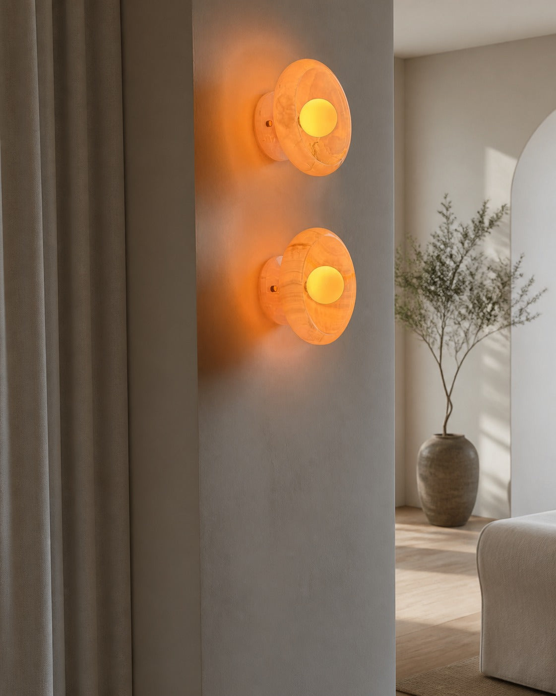 Piedra Marble Wall Lamp