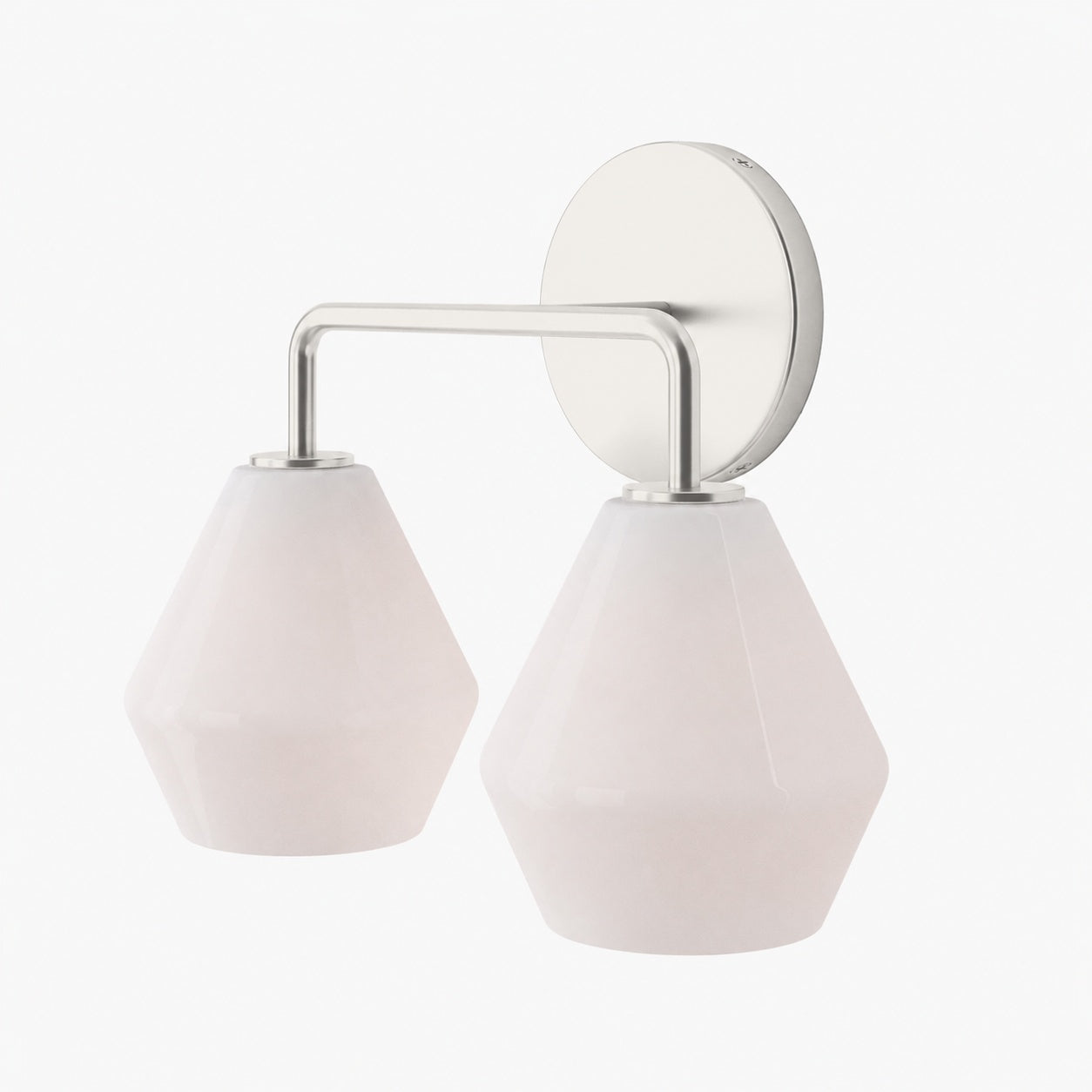 Merin Multi Head Dressing Table Wall Lamp - Metal And Glass Sculptural Lamp